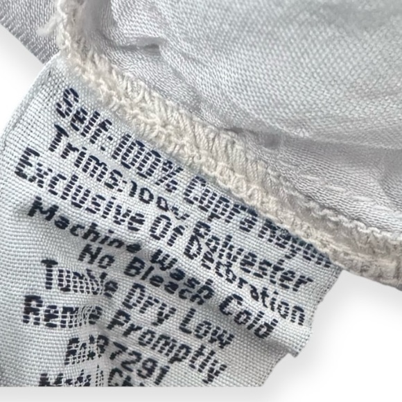 Johnny Was Light Gray Short Sleeve Embroidered Boho Tunic - Picture 4 of 7